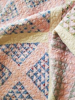 Vintage Handmade Unique Quilt